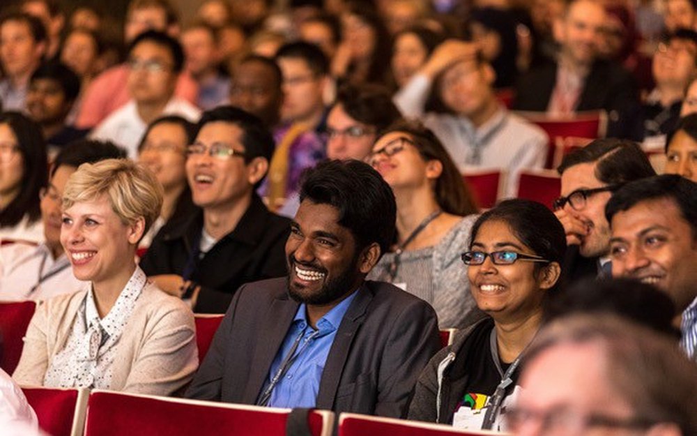 Young scientists at a Lindau Meeting session